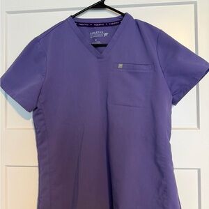 Purple Fabletics Scrub Top